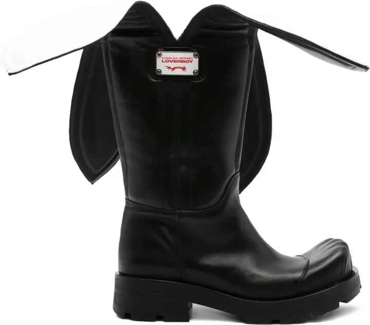 45mm Leather Flap Boots