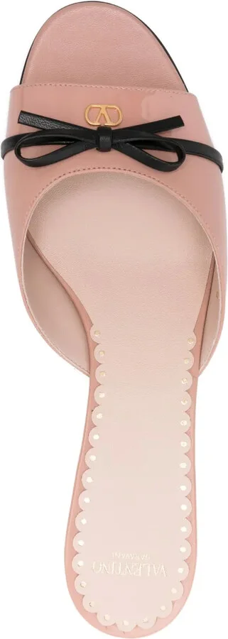 45mm Leather Heeled Mules - Image 4