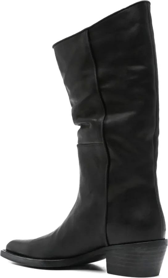45mm Leather Pointed-Toe Boots - Image 3