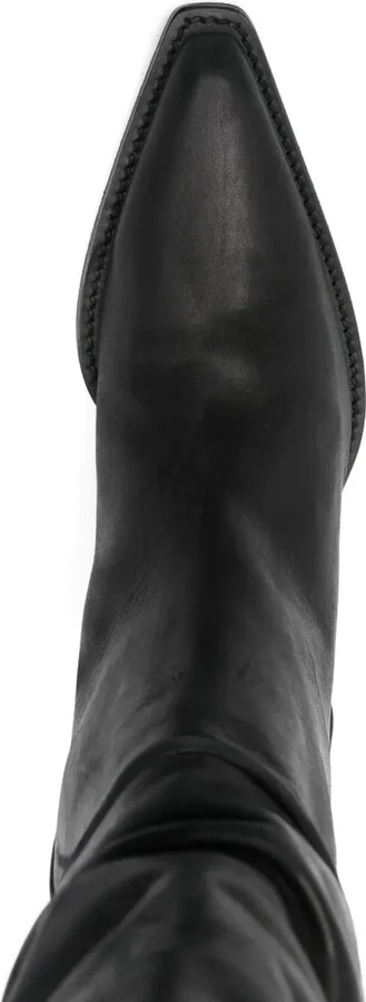45mm Leather Pointed-Toe Boots - Image 4
