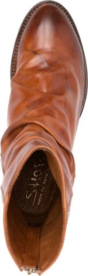 45mm Leather Zip-Fastening Boots - Image 4