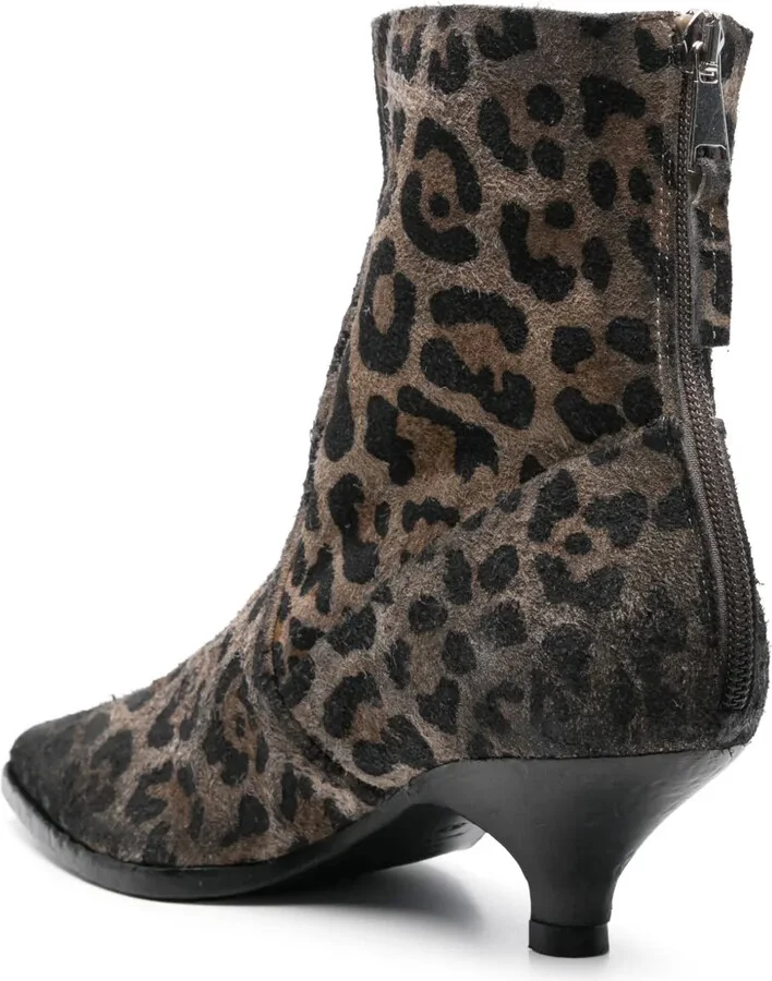 45mm Leopard-Print Ankle Boots - Image 3