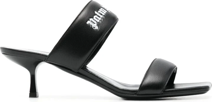 45mm Logo-Band Leather Sandals