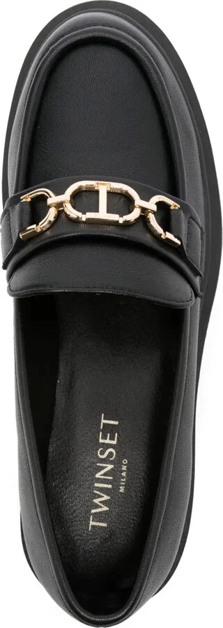 45mm Logo-Buckle Leather Loafers - Image 4