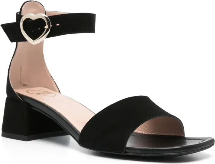 45mm Logo-Buckle Suede Sandals - Image 2