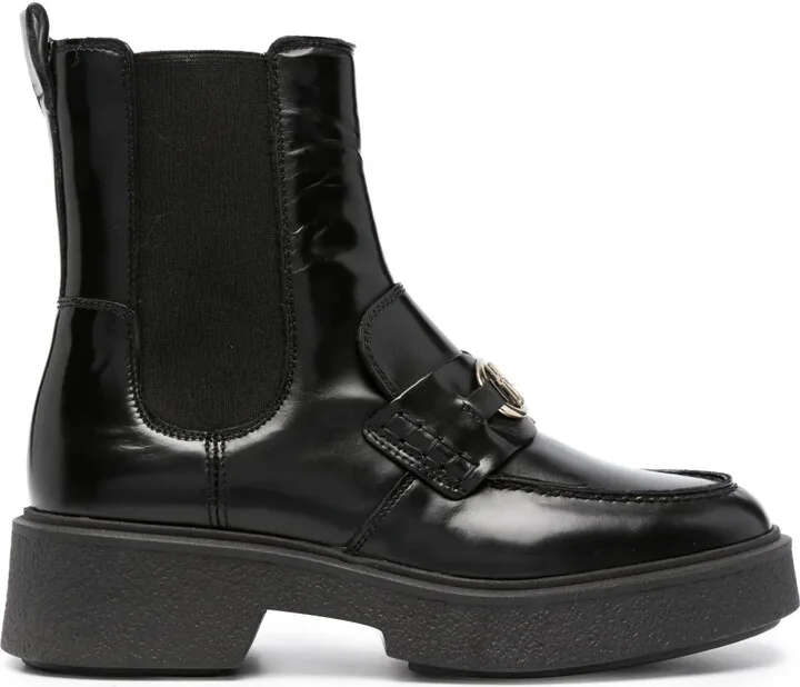 45mm Logo-Plaque Ankle Boots