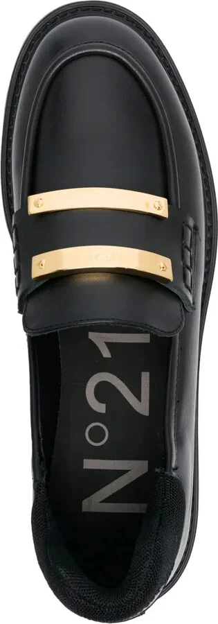 45mm Logo-Plaque Chunky-Sole Loafers - Image 4