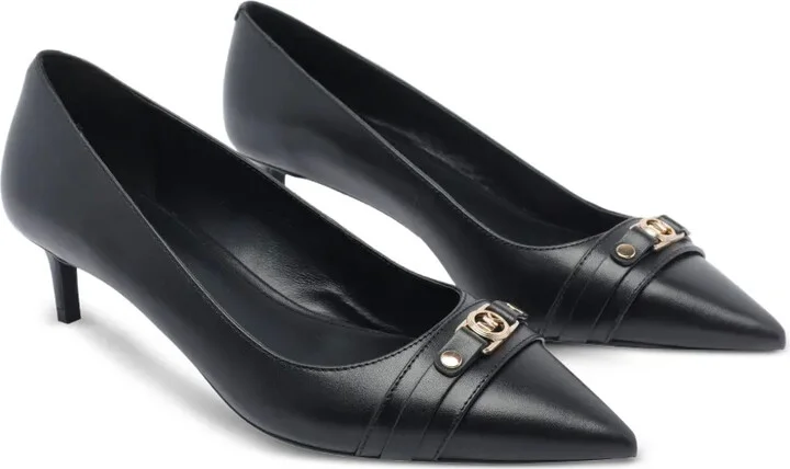 45MM logo-plaque pointed-toe pumps - Image 2