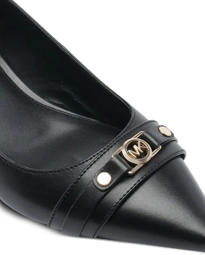45MM logo-plaque pointed-toe pumps - Image 4