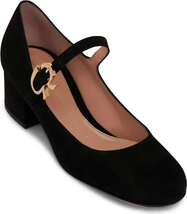 45mm Mary Ribbon suede pumps - Image 2
