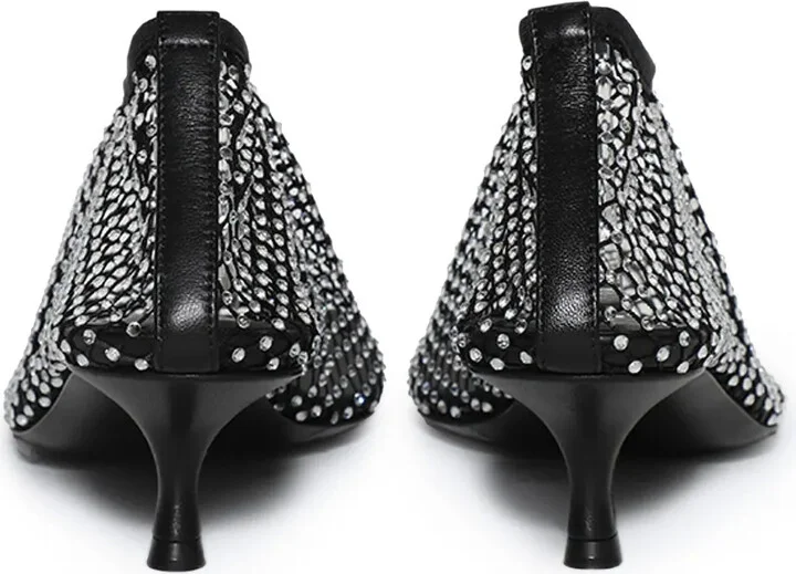 45mm Minette crystal micro heel pumps - Image 2