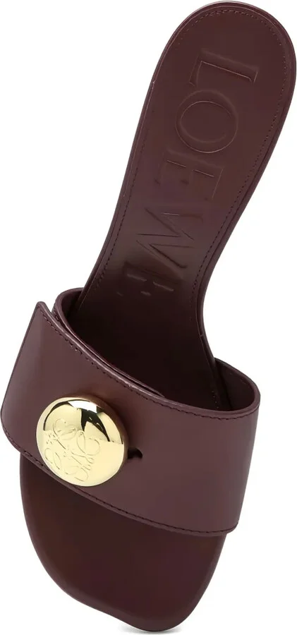 45mm Pebble-Embellished Leather Sandals - Image 3