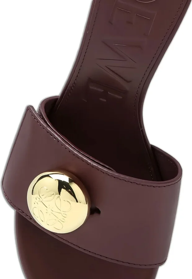 45mm Pebble-Embellished Leather Sandals - Image 4