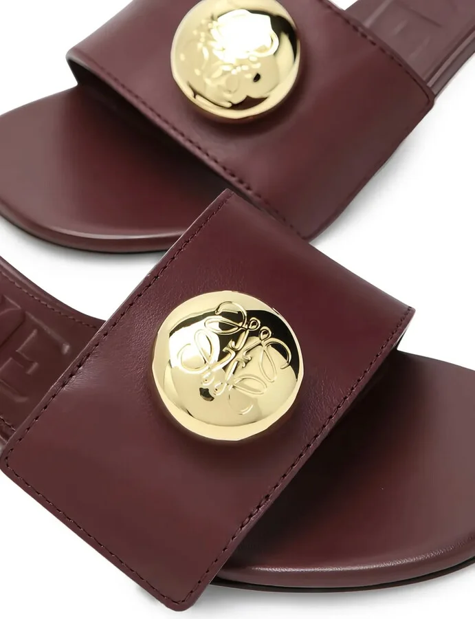 45mm Pebble-Embellished Leather Sandals - Image 5