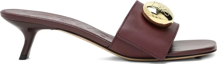 45mm Pebble-Embellished Leather Sandals