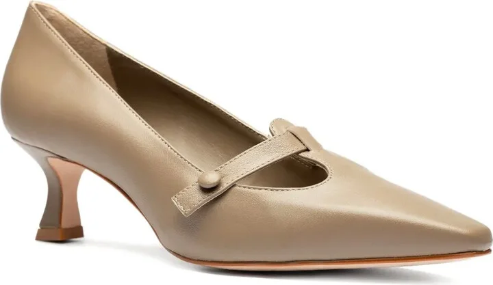 45mm Pointed-Toe Button Pumps - Image 2