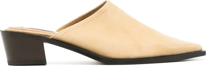 45mm Pointed-Toe Suede Mules