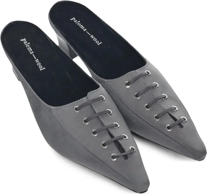 45mm Puy lace-up mules - Image 2