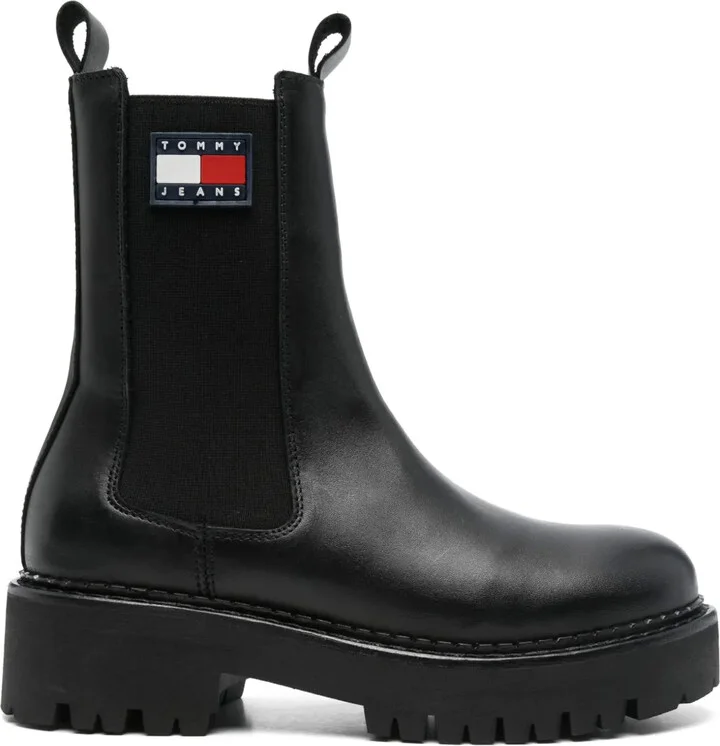 45mm Rubberised-Logo Chelsea Boots