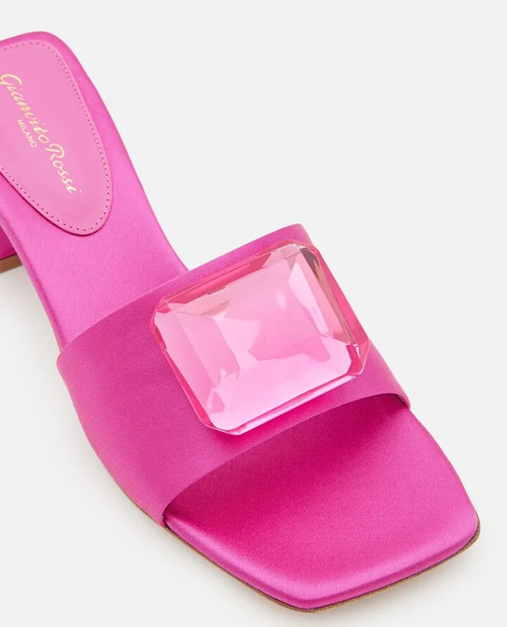 45mm Satin Sandals - Image 4