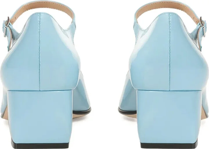 45mm Si patent leather ankle-strap pumps - Image 3