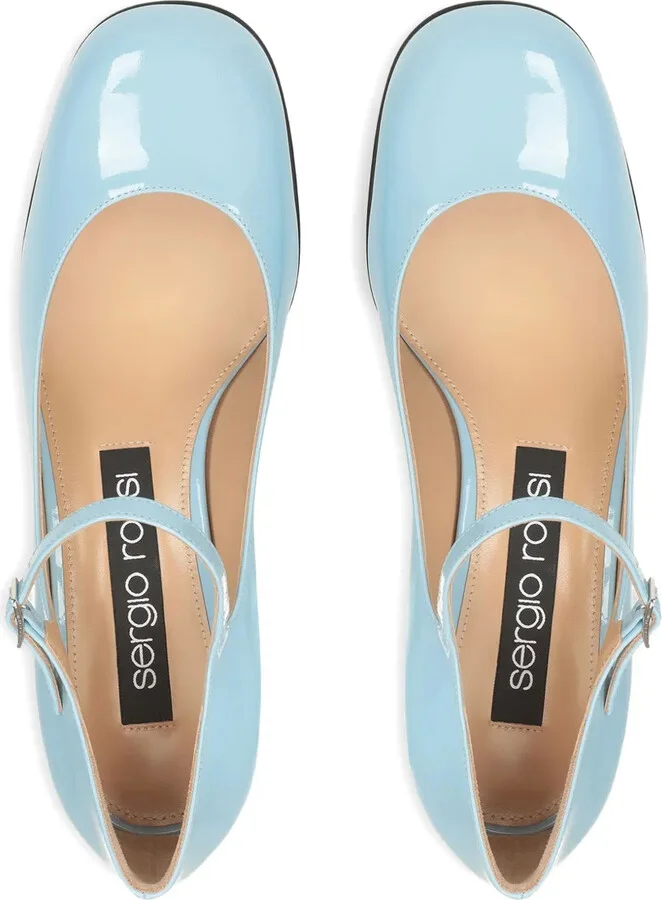 45mm Si patent leather ankle-strap pumps - Image 4