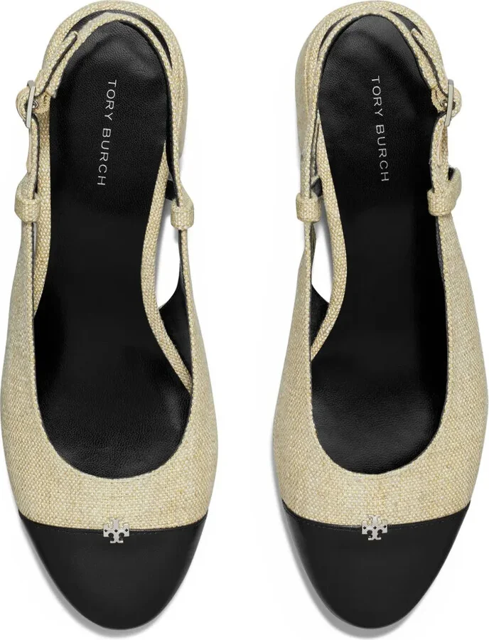 45mm Sling Back Heeled Pumps - Image 3