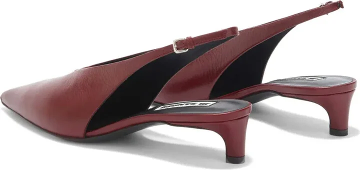 45mm Slingback Leather Pumps - Image 3