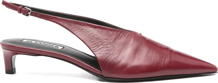 45mm Slingback Leather pumps
