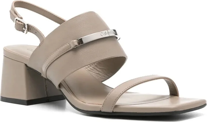 45mm Slingback Leather Sandals - Image 2