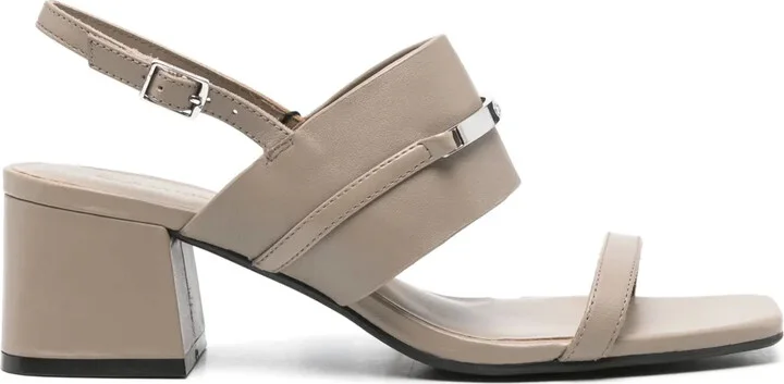 45mm Slingback Leather Sandals