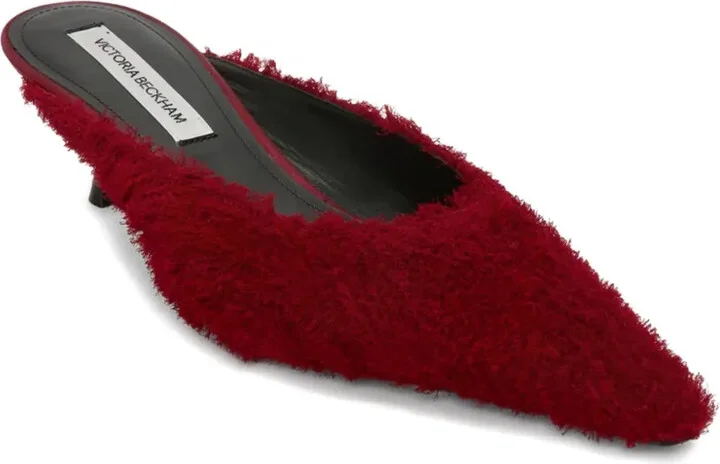 45mm Sloan pointed-toe fringed mules - Image 2