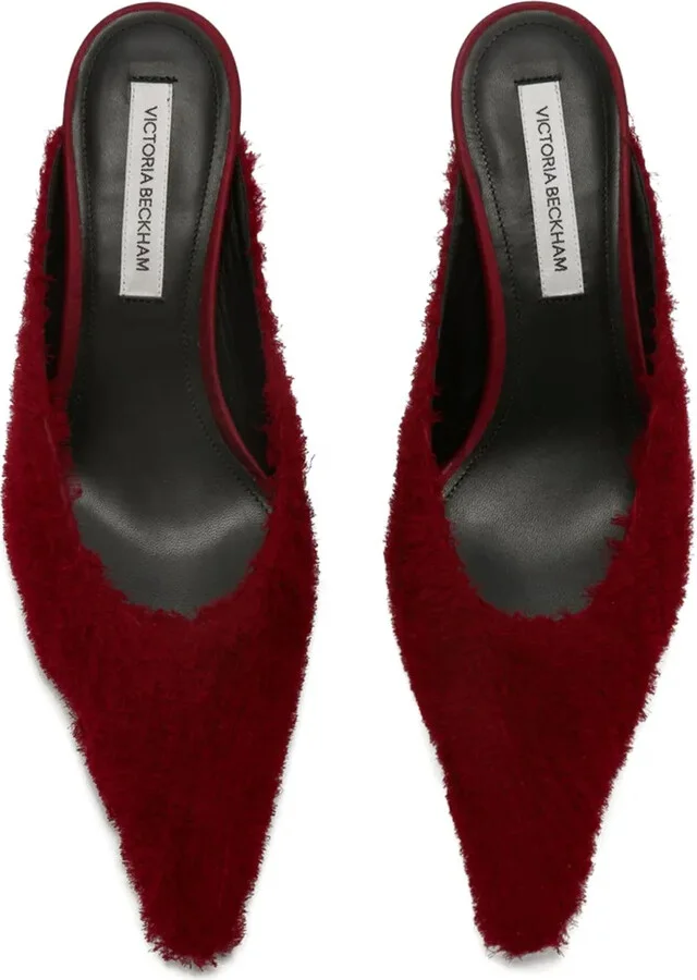 45mm Sloan pointed-toe fringed mules - Image 4