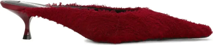45mm Sloan pointed-toe fringed mules