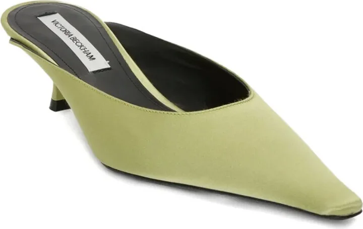 45mm Sloan pointed-toe satin mules - Image 2