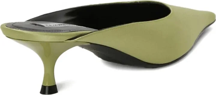 45mm Sloan pointed-toe satin mules - Image 3