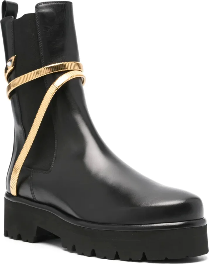 45mm Snake-Detail Boots - Image 2