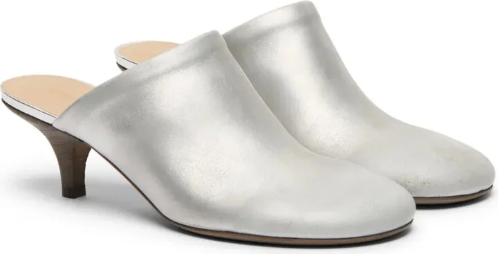 45mm Spilla laminated leather mules - Image 2