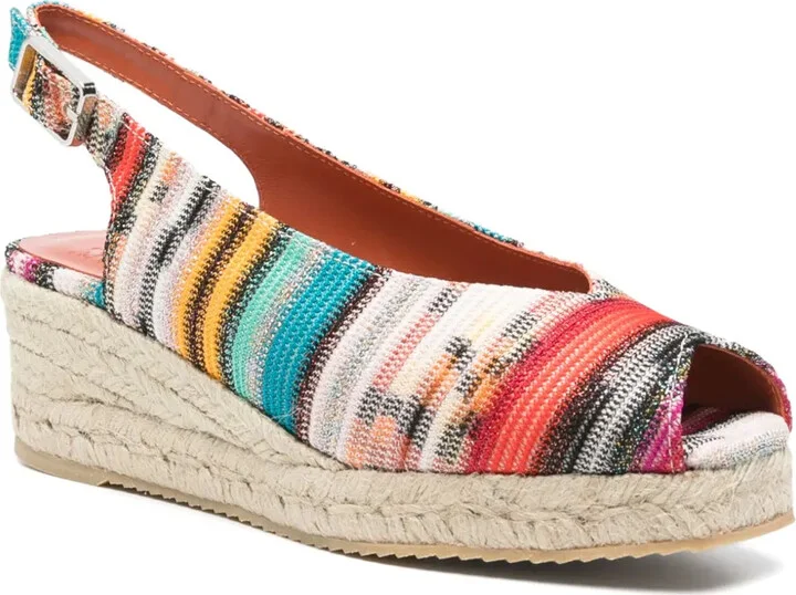 45mm Striped Espadrilles - Image 2