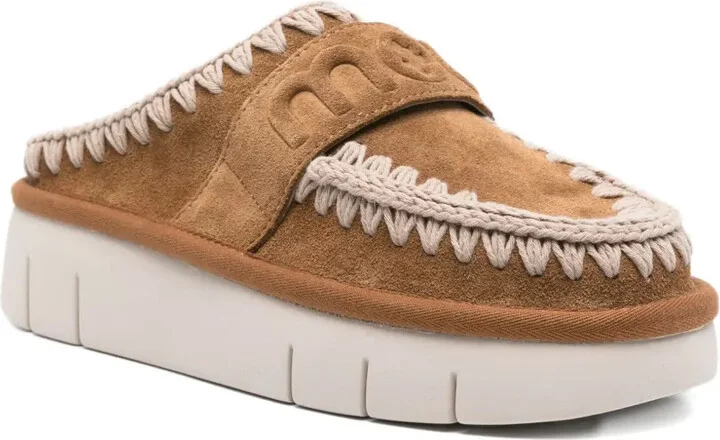 45mm Suede Platform Mules - Image 2