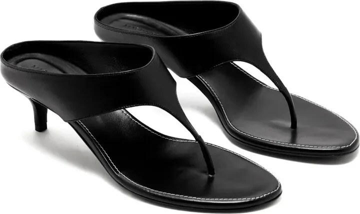 45mm Thong leather heeled sandals - Image 2
