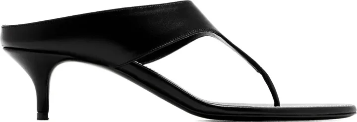 45mm Thong leather heeled sandals