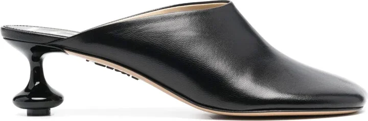 45mm Toy-Heel Leather Mules