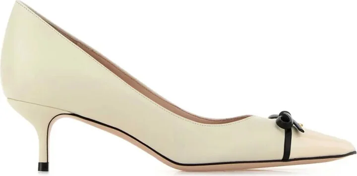 45mm VLogo leather pumps