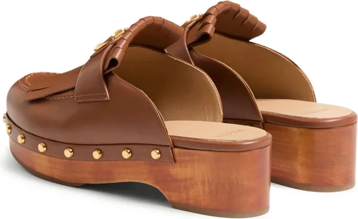 45mm VLogo Signature fringed clogs - Image 3