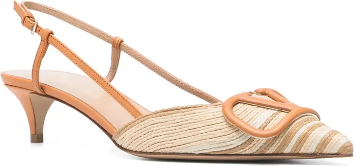 45mm VLogo Signature slingback pumps - Image 2