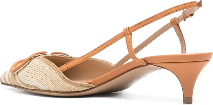 45mm VLogo Signature slingback pumps - Image 3