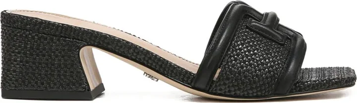 45mm Waylon textured block-heel sandals