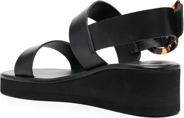 45mm Wedged Double-Strap Sandals - Image 3