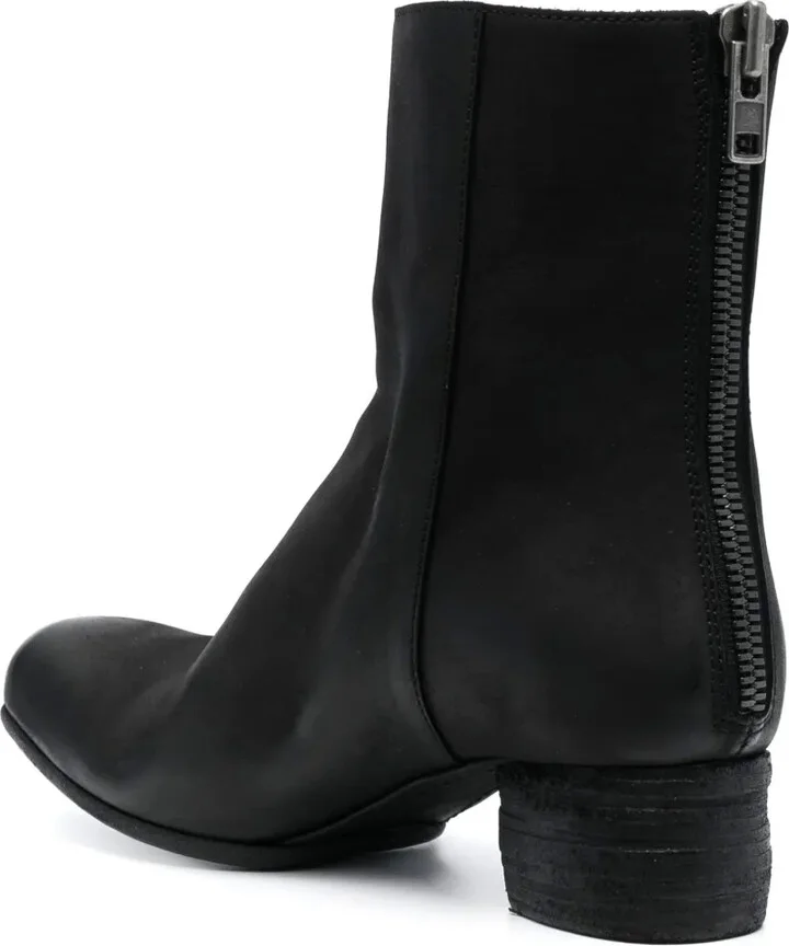 45mm Zip-Up Leather Ankle Boots - Image 3